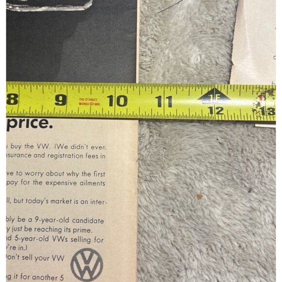 Vintage 1960s Volkswagen Advertisement VW Cheaper at Twice the Price - Picture 10 of 10